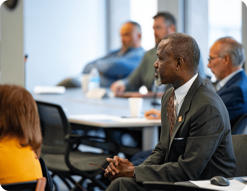 people at a conference